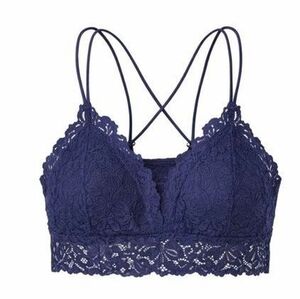 Elegant Lace Bralette in Deep Purple